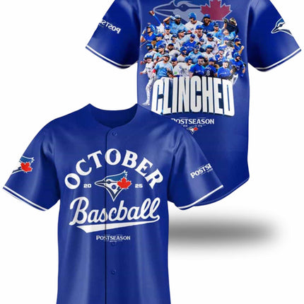 2025 Blue Jays October Baseball Jersey
