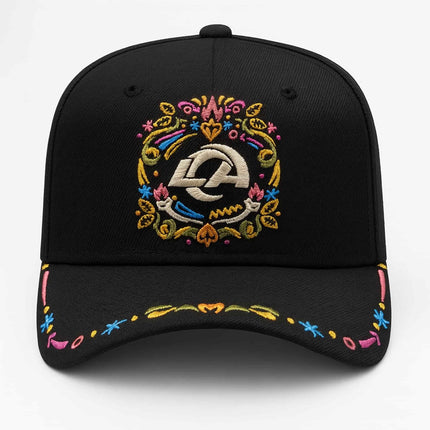 2025 Men's Black Los Angeles Rams Hasta La Muerte Hat