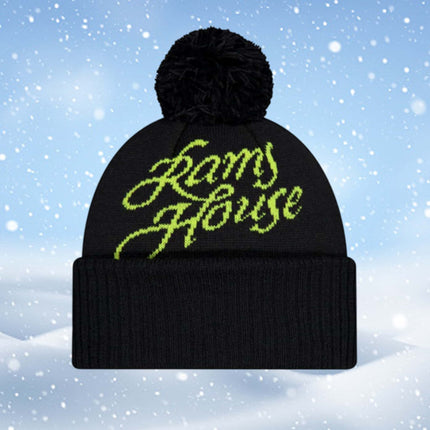 2025 Rivalries Pom Knit Hat3