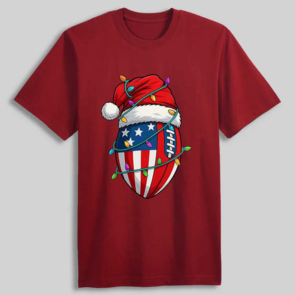 American Flag Football 2025 Christmas Shirt2