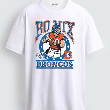 Bo Nix Denver Broncos Player Signature Shirt