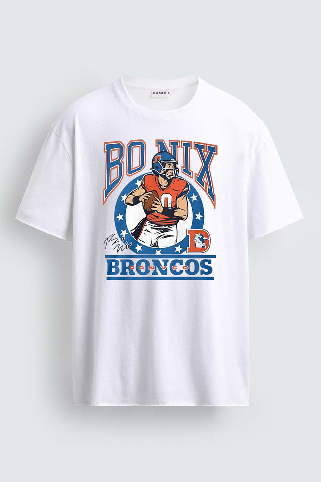 Bo Nix Denver Broncos Player Signature Shirt