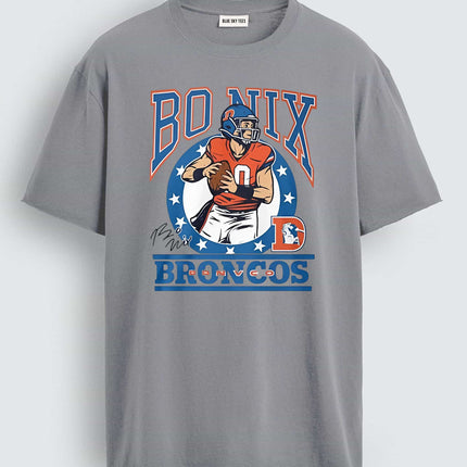 Bo Nix Denver Broncos Player Signature Shirt3