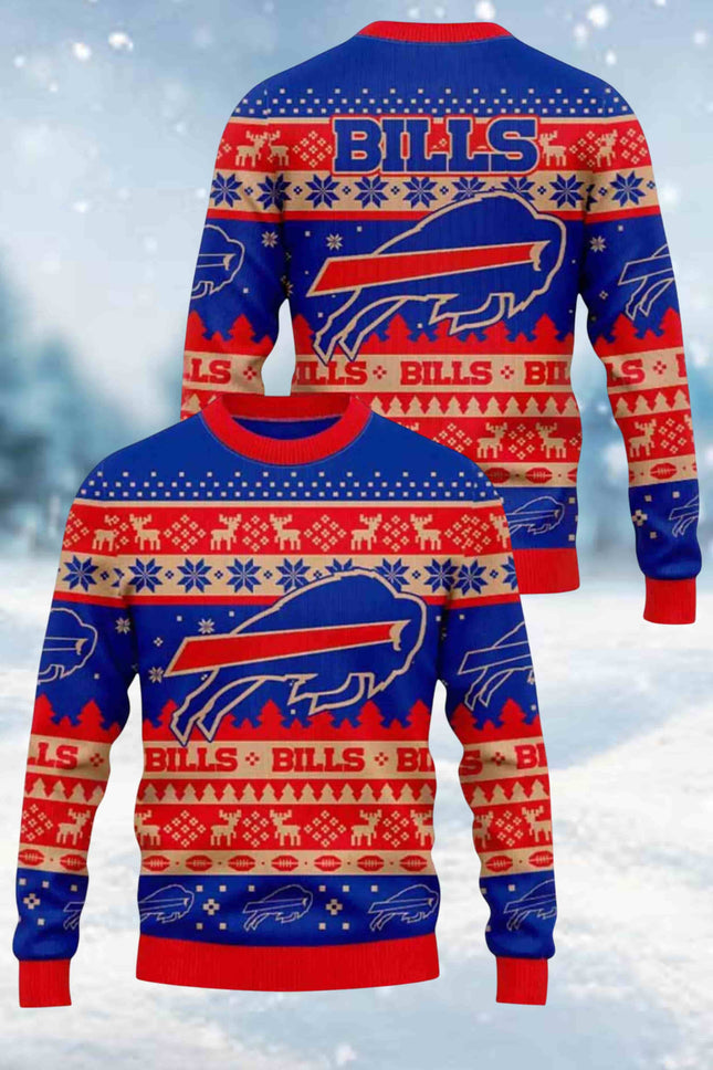 Buffalo Bills Holiday Ugly Christmas 2025 Sweater