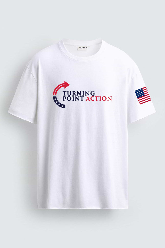 Charlie Kirk Turning Point USA Trump Commemorative T-Shirt