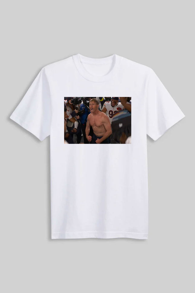 Chicago Bears Coach Ben Johnson Shows Off Shirt