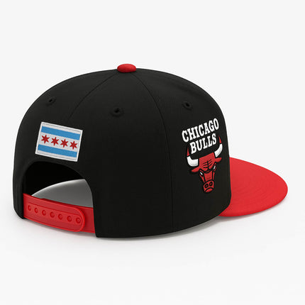 Chicago Bulls Graffiti 2 Tone Jet Black Scarlet Hat1