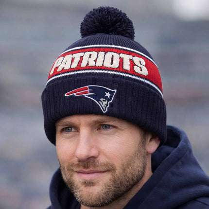 Drake Maye Patriots Knit Beanie Hat 2026 Navy