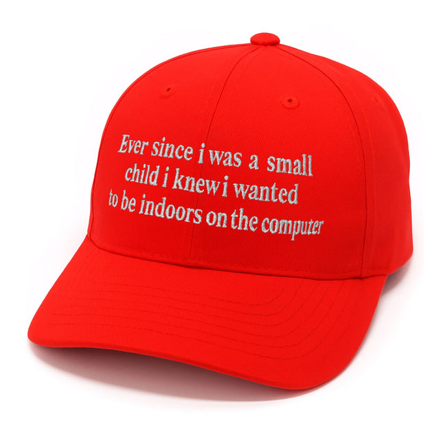 Ever Since I Was Little I Knew I Wanted To Be Indoors On A Computer Hat1