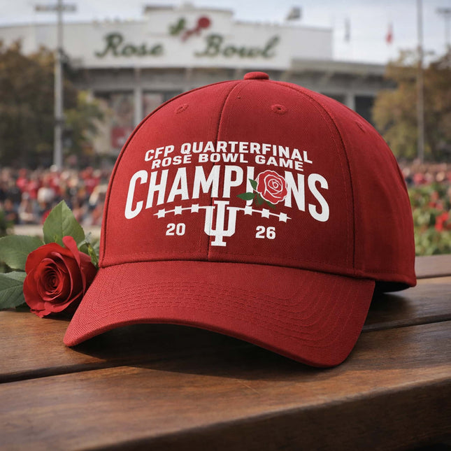 Indiana Hoosiers Rose Bowl Game Champions 2026 Hat1