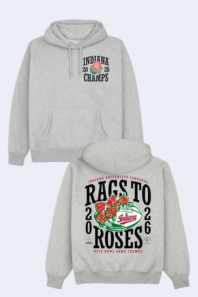 Indiana Rags to Roses 2026 Rose Bowl Champs Hoodie