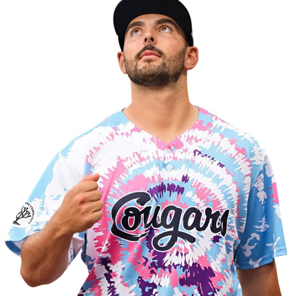 Kane County Cougars Game Worn Tie-dye Jersey 2025