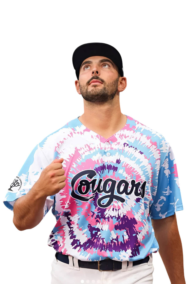 Kane County Cougars Game Worn Tie-dye Jersey 2025