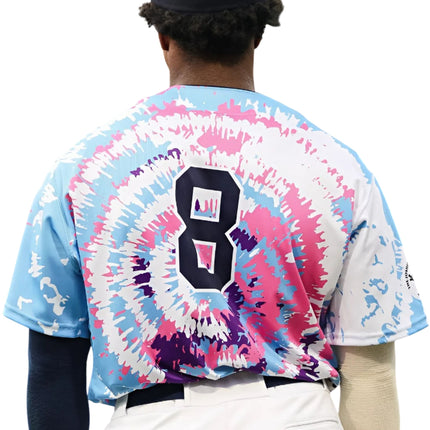 Kane County Cougars Game Worn Tie-dye Jersey 20251