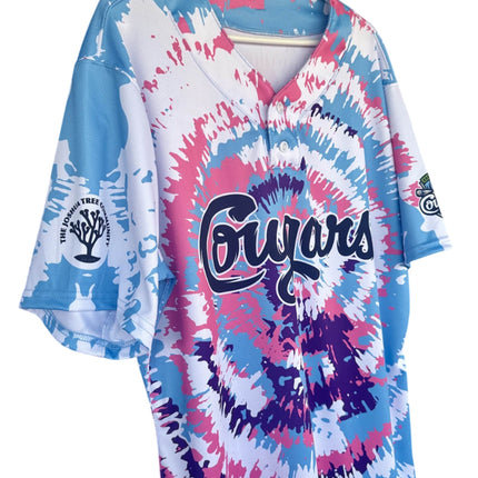 Kane County Cougars Game Worn Tie-dye Jersey 20252