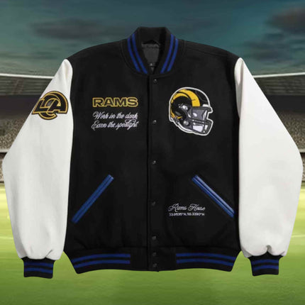 Kyren Williams LA Rams Rivalries Varsity Jacket1