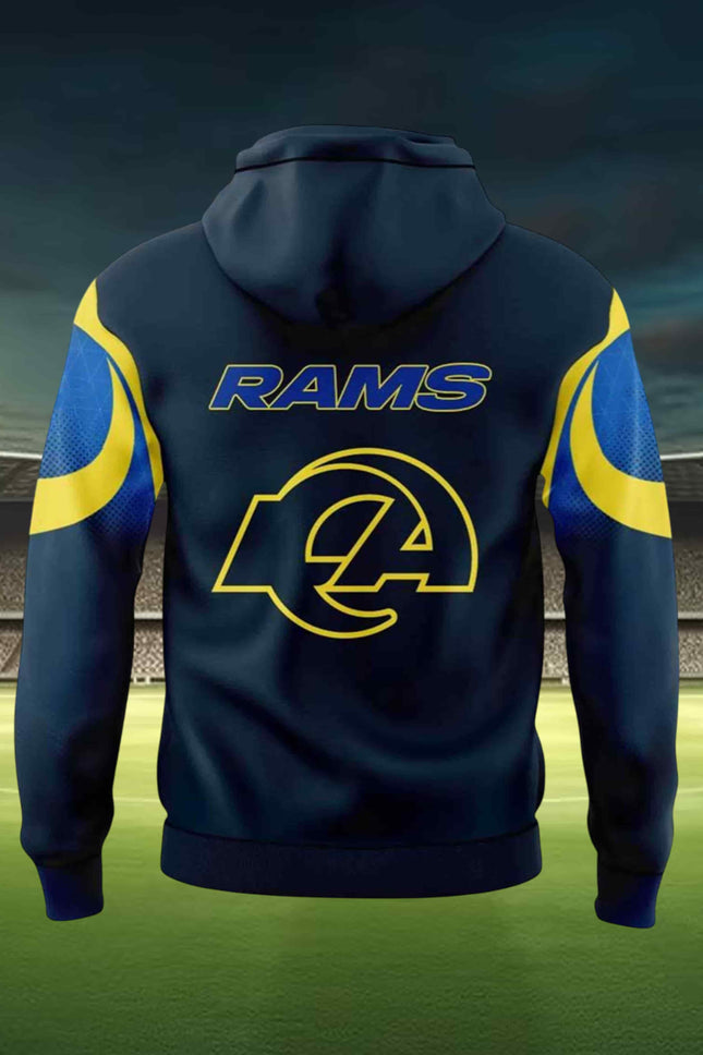 Los Angeles Rams 2025 New Rivalries Midnight Mode Hoodie1