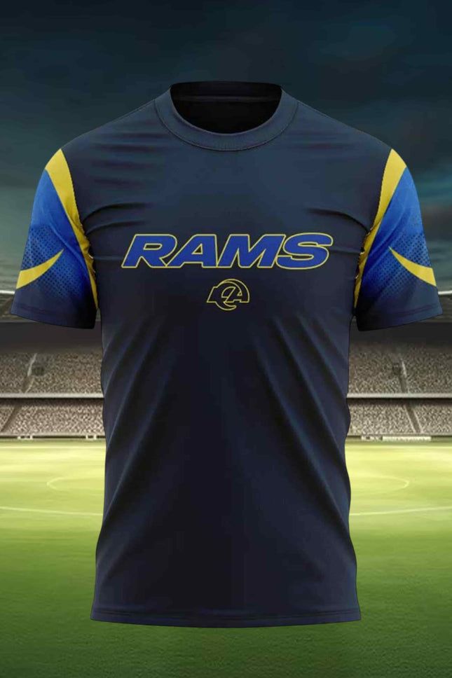 Los Angeles Rams 2025 New Rivalries Midnight Mode T-Shirt2