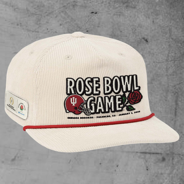 Indiana Hoosiers 2026 Rose Bowl Corduroy Hat1