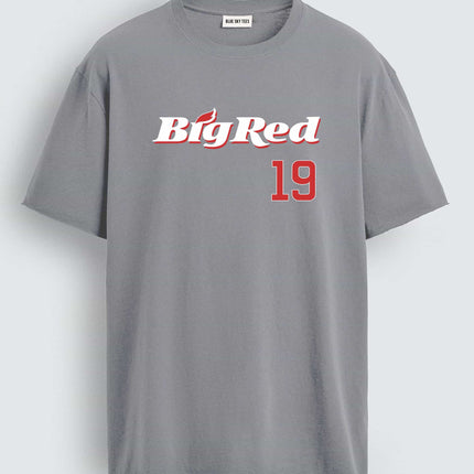 Owen Caissie Cubs Big Red 19 T-Shirt2