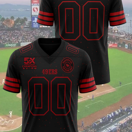 San Francisco 2025 X Stranger Things E5 Football Jersey