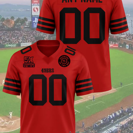 San Francisco 2025 X Stranger Things E5 Football Jersey1