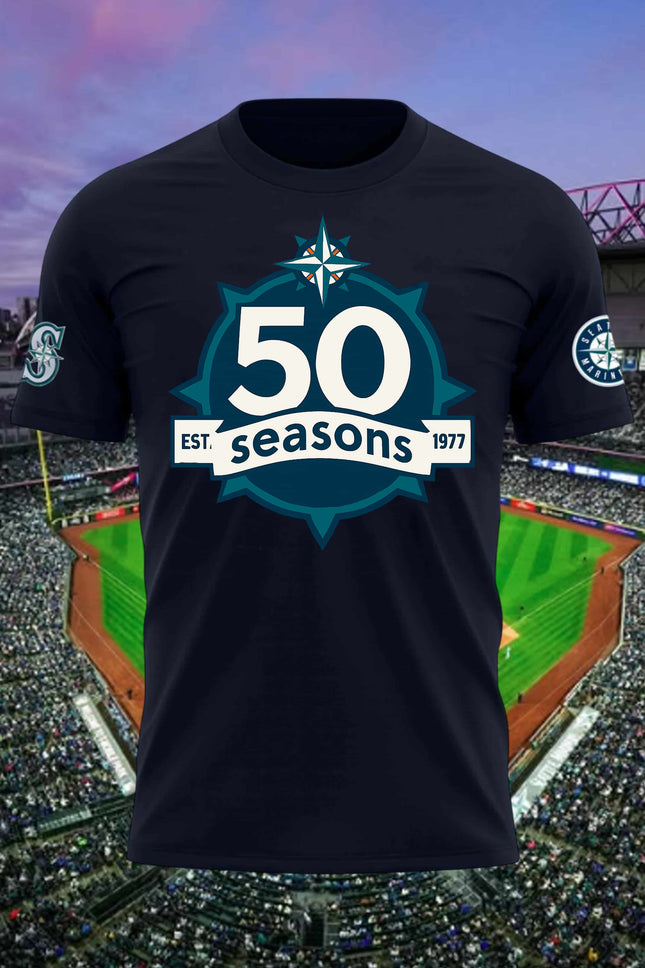 Seattle Mariners 50 Seasons Merch 2026 Shirt1