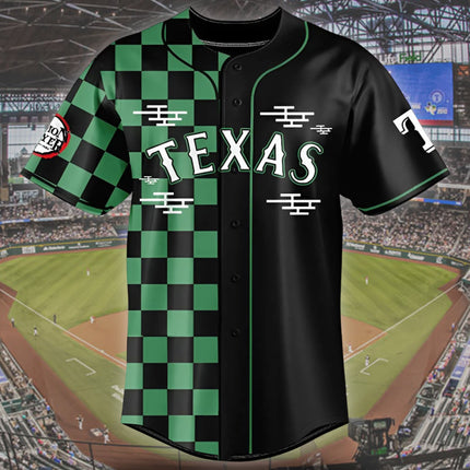 Texas Rangers Demon Slayer Tanjiro Jersey Giveaway 20252