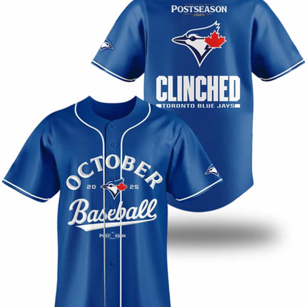 Toronto Blue Jays October Baseball Postseason 2025 Jersey